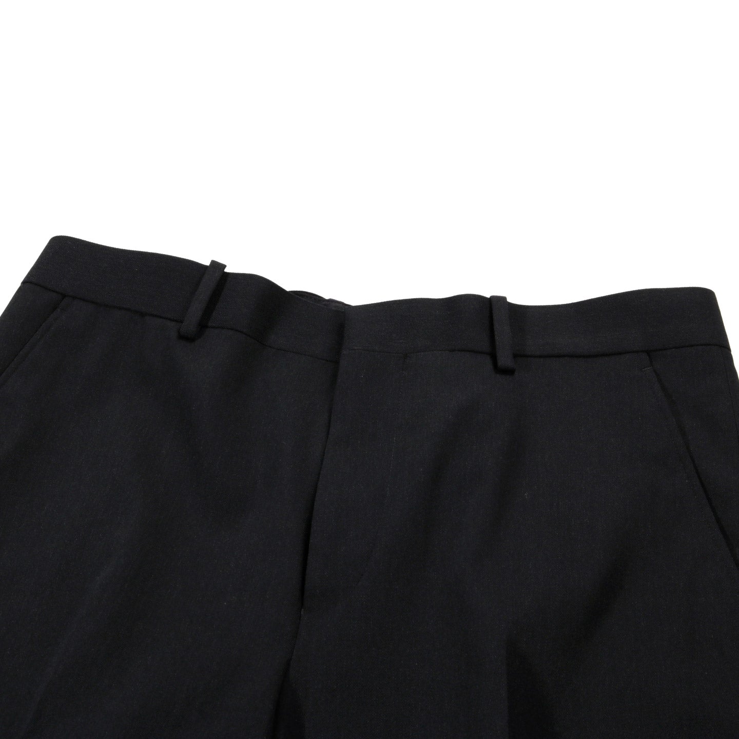 AURALEE LIGHT WOOL MAX GABARDINE SLACKS BLACK   TODAY CLOTHING