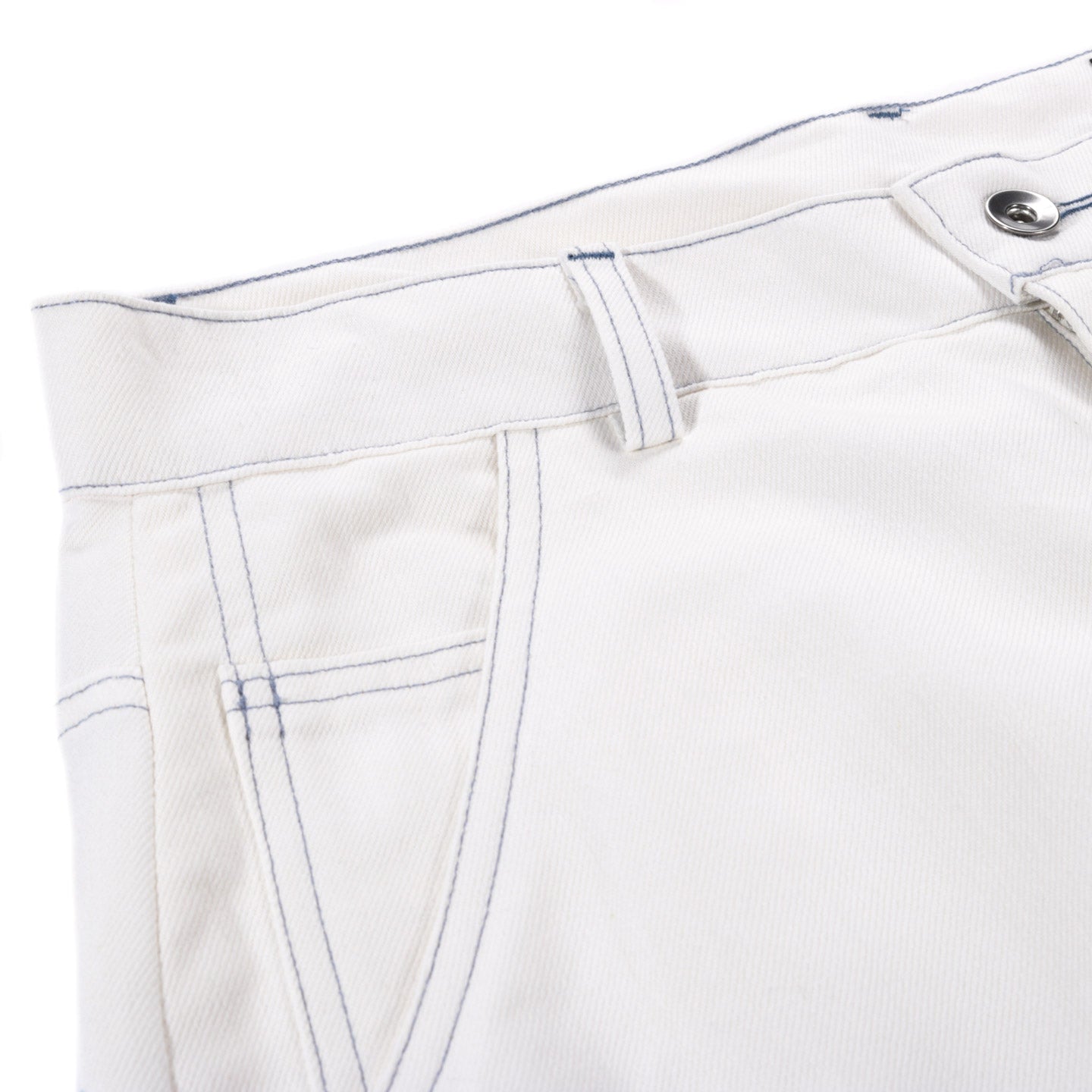 ARPENTEUR EDDIE P TROUSERS COTTON LINEN SERGE WHITE