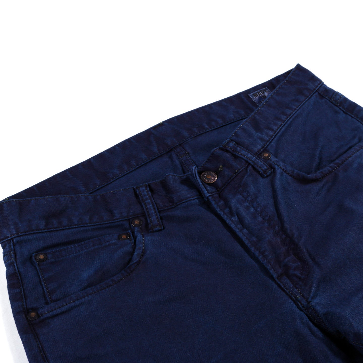 BLUE BLUE JAPAN STRETCH TWILL HAND DYED JEAN