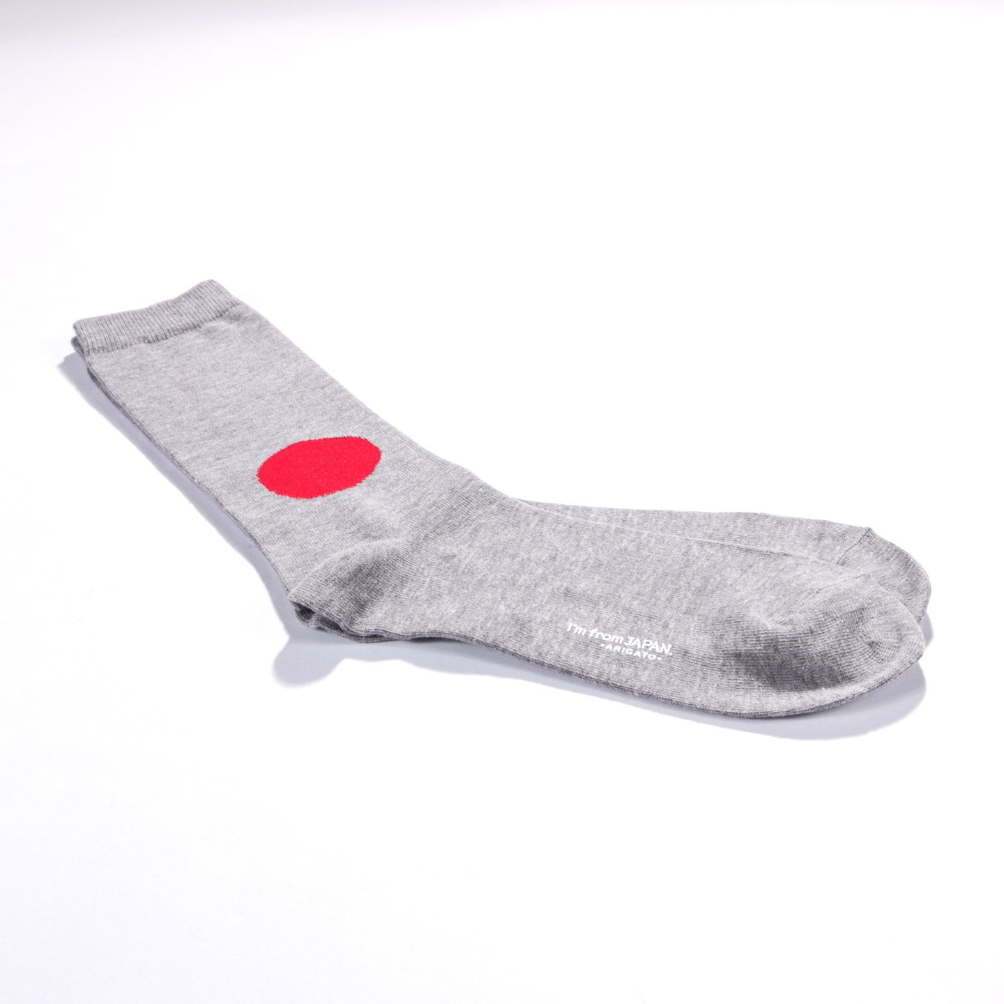 BLUE BLUE JAPAN FLAG SOCKS GREY