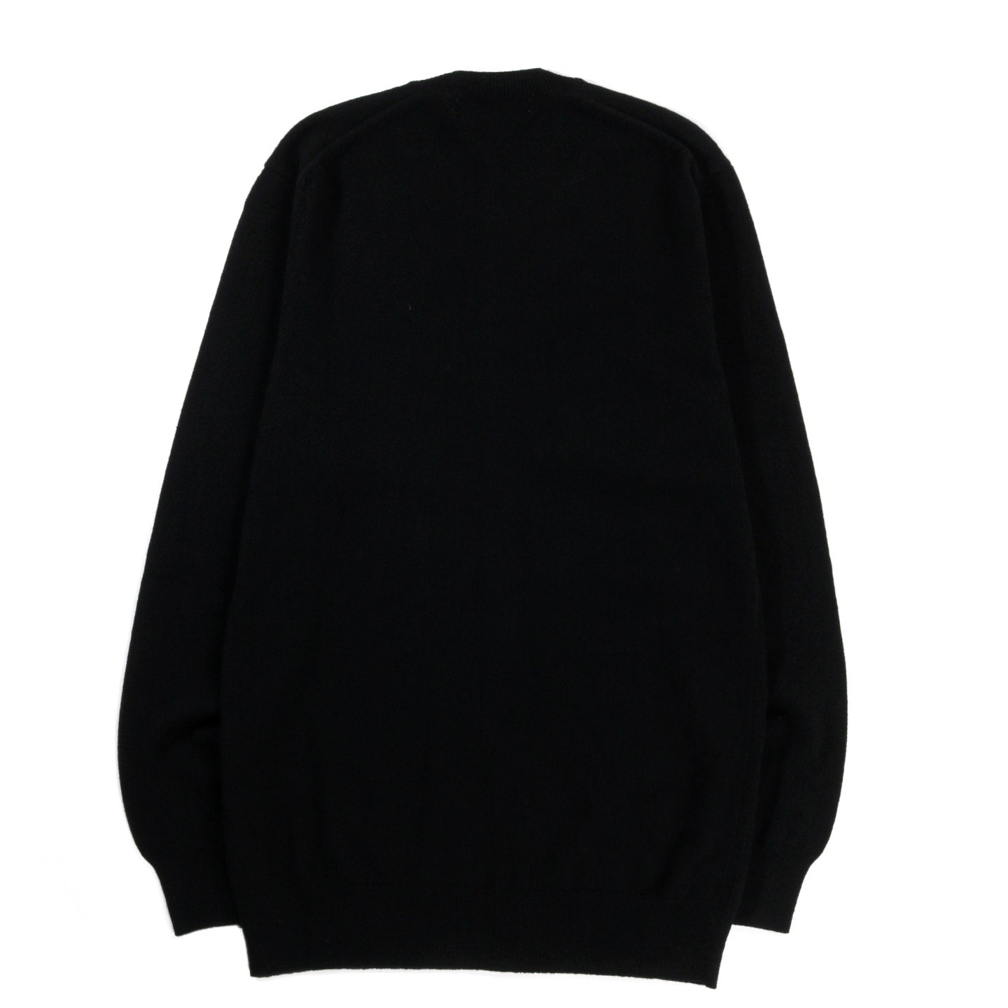 COMME DES GARCONS SHIRT N002 CREW NECK CARDIGAN BLACK