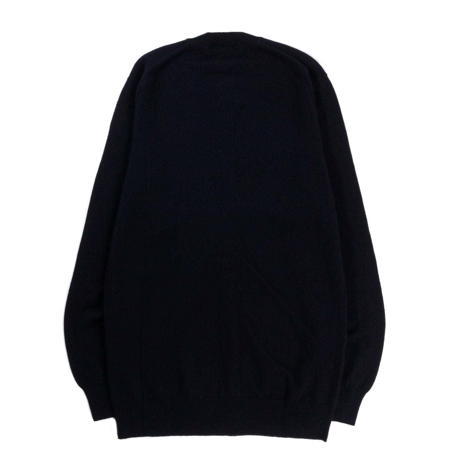 COMME DES GARCONS SHIRT N002 CREW NECK CARDIGAN NAVY