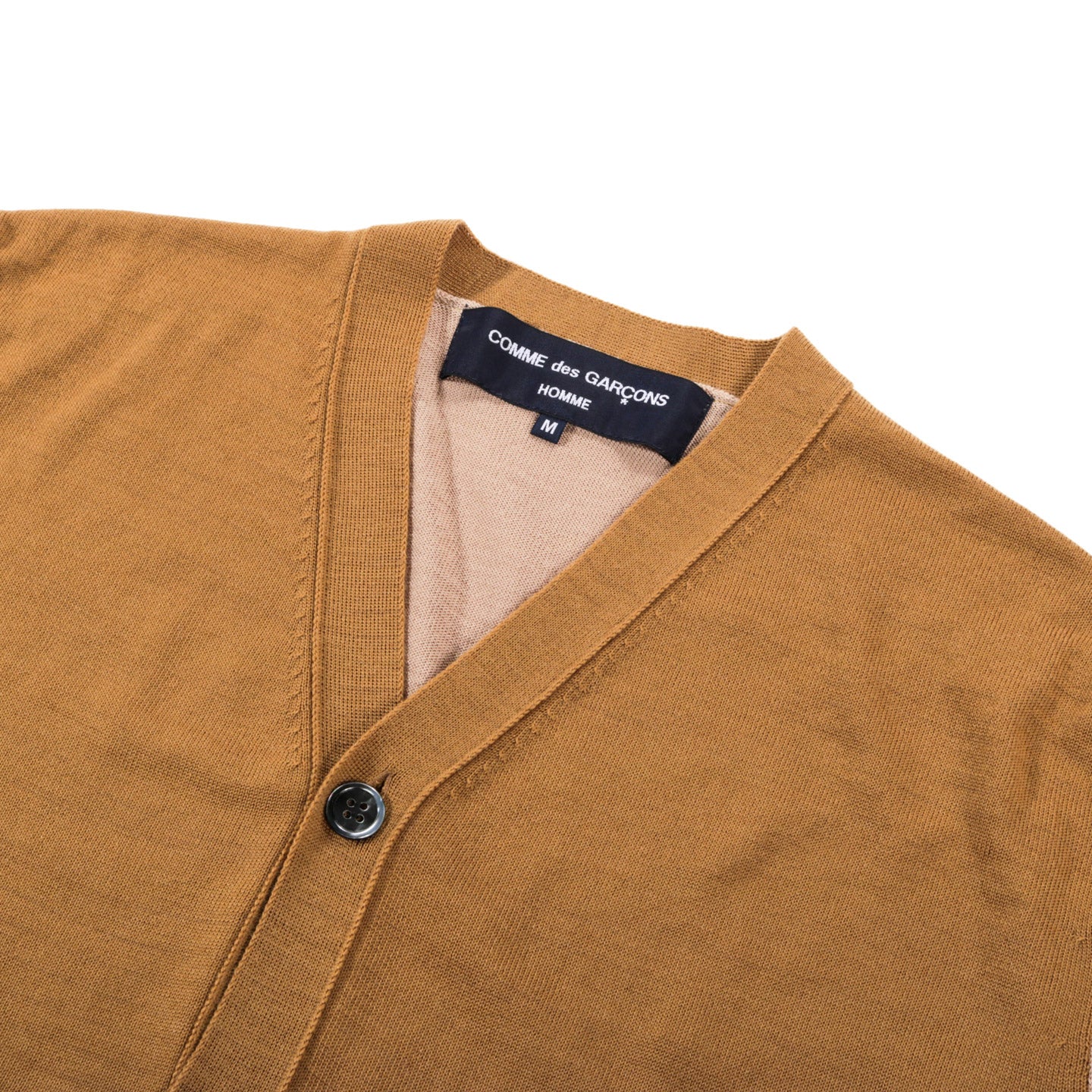 COMME DES GARCONS HOMME N001 CARDIGAN CAMEL X BEIGE