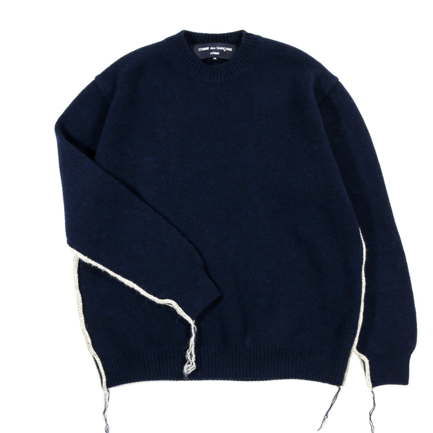 COMME DES GARCONS HOMME N007 WOOL SWEATER NAVY