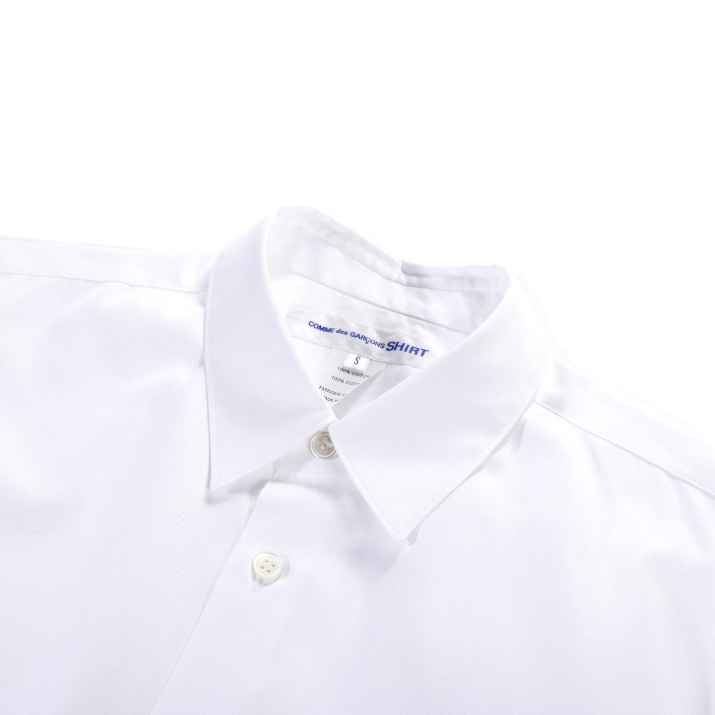 COMME DES GARCONS SHIRT FOREVER B023 NARROW CLASSIC OXFORD WHITE