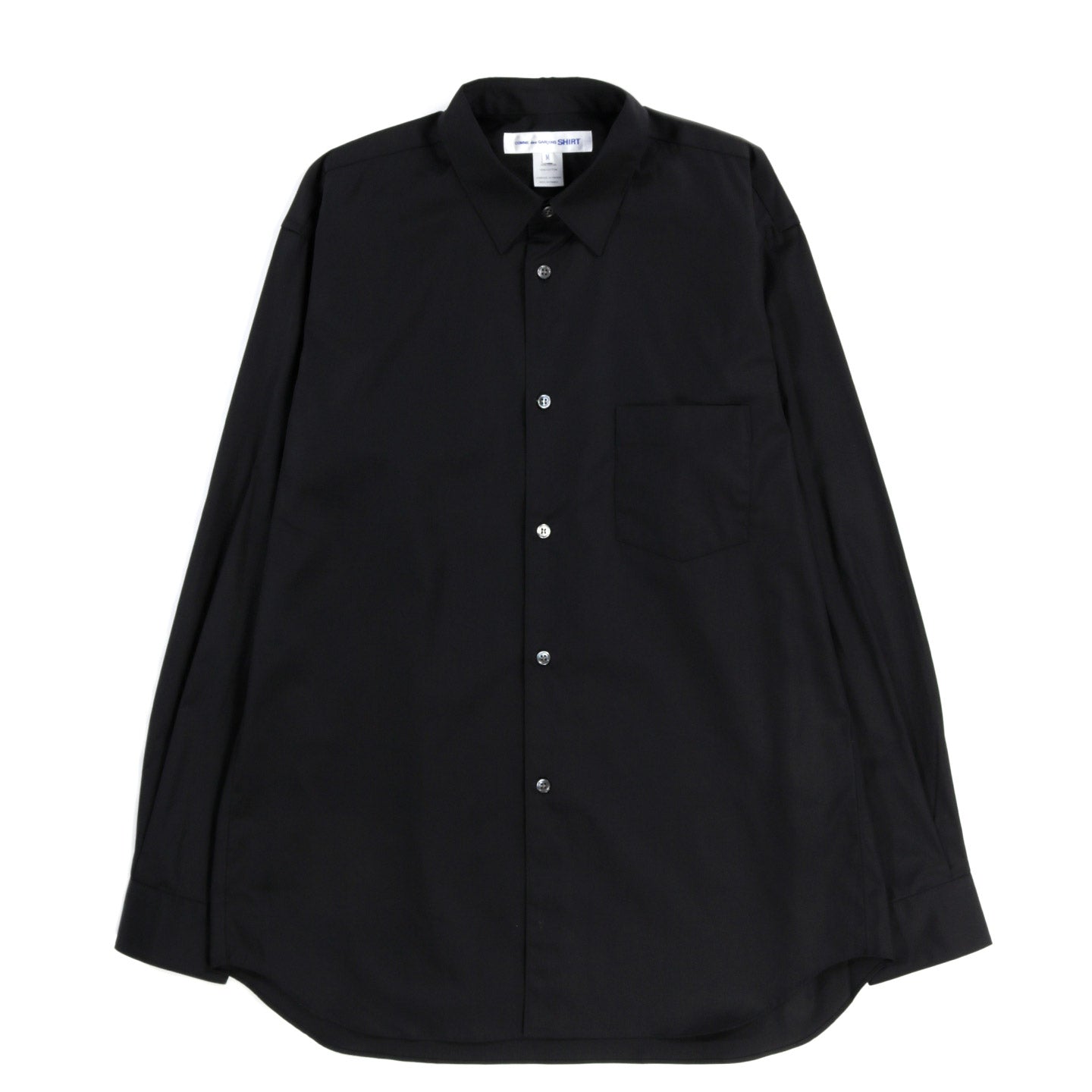 COMME DES GARCONS SHIRT FOREVER B021 NARROW CLASSIC POPLIN BLACK