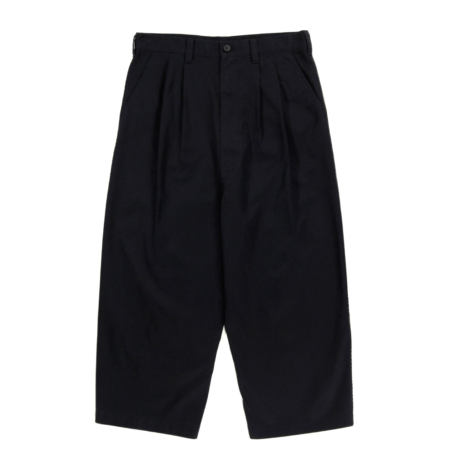 COMME DES GARCONS HOMME P010 CROPPED WIDE PANT NAVY