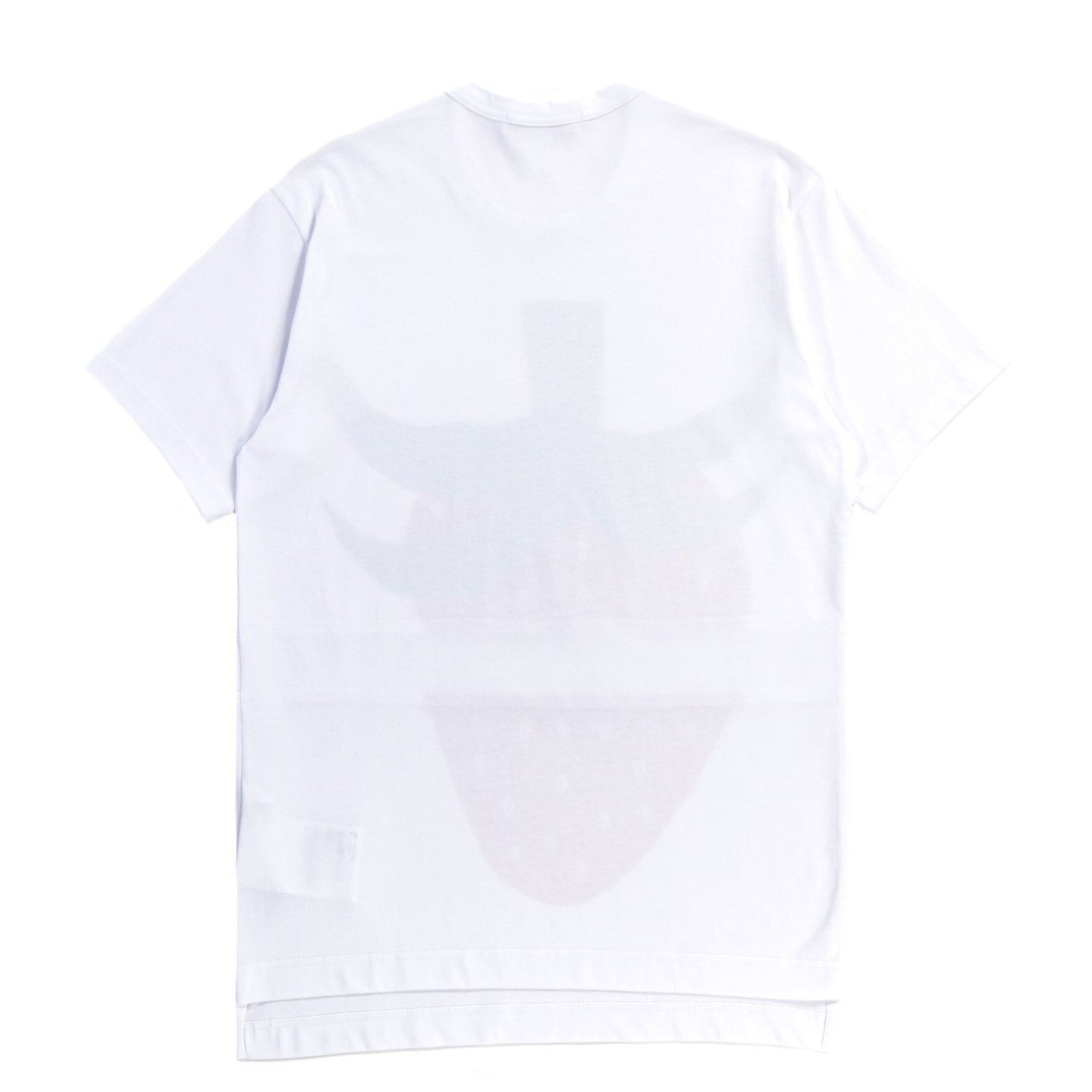 COMME DES GARCONS SHIRT T003 BRETT WESTFALL STRAWBERRY T-SHIRT WHITE