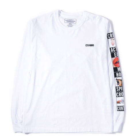 NEIGHBORHOOD CTD LS TEE WHITE