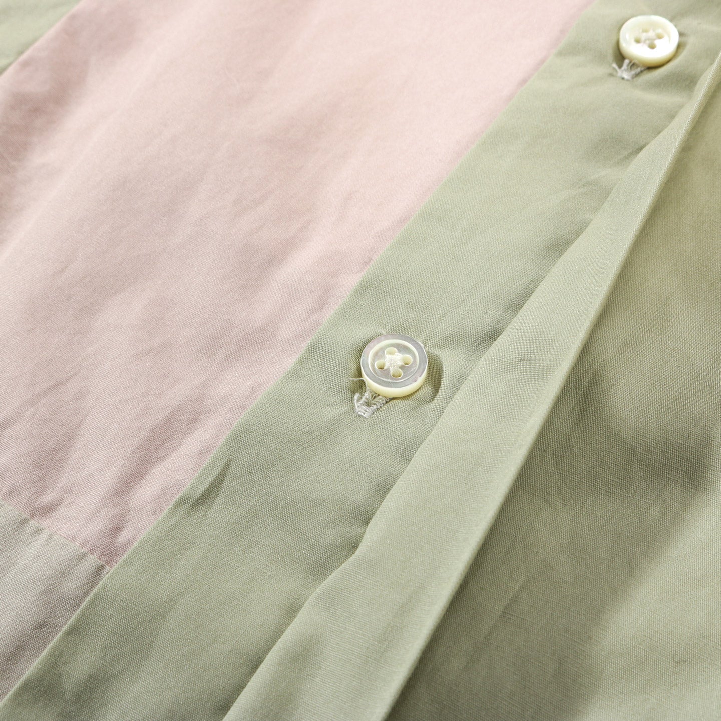 ENGINEERED GARMENTS COMBO SHORT COLLAR SHIRT PINK SUPERFINE POPLIN