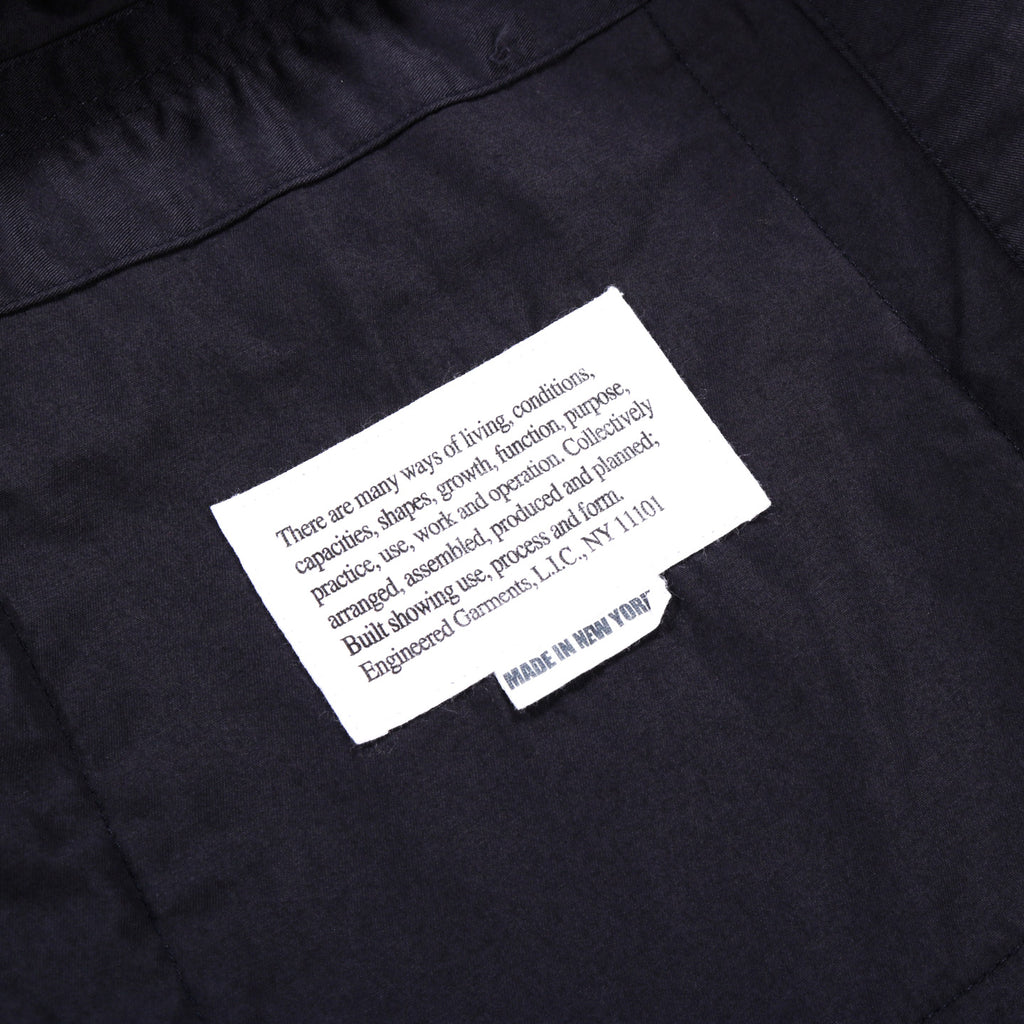 ENGINEERED GARMENTS LOITER JACKET DARK NAVY HIGHCOUNT TWILL | TODAY ...