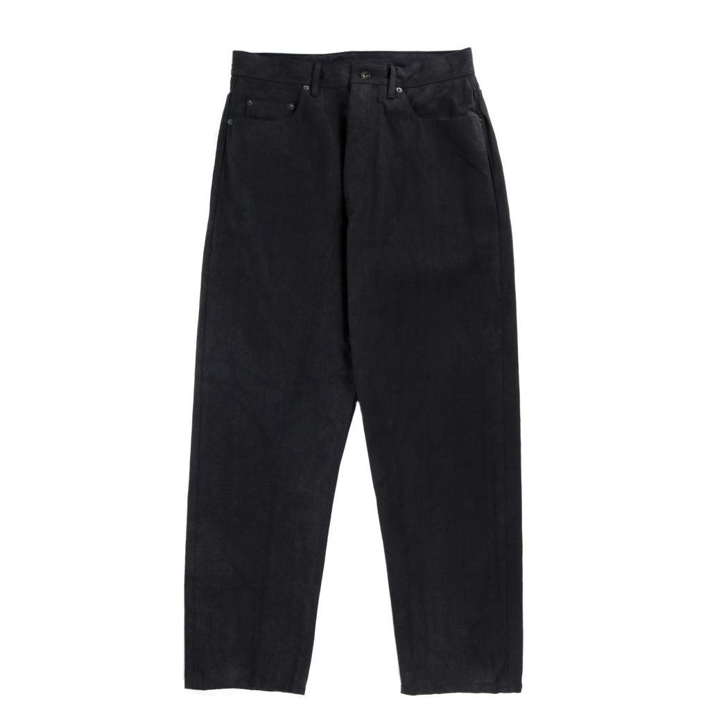 ENGINEERED GARMENTS WIDE PEG JEAN BLACK 14OZ BULL DENIM | TODAY CLOTHING