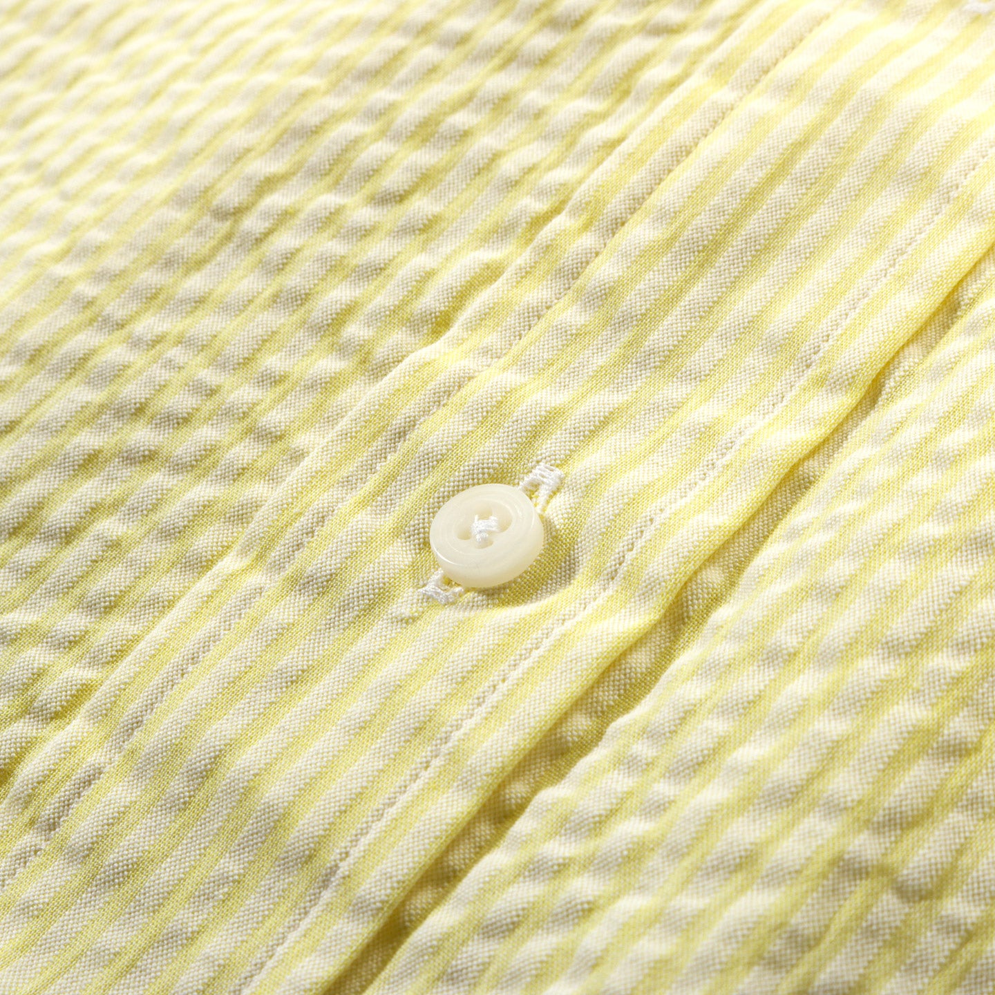 GITMAN VINTAGE BUTTON DOWN YELLOW TONAL STRIPE SEERSUCKER