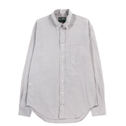 GITMAN VINTAGE BUTTON DOWN BLUE ARCHIVE POPLIN GINGHAM