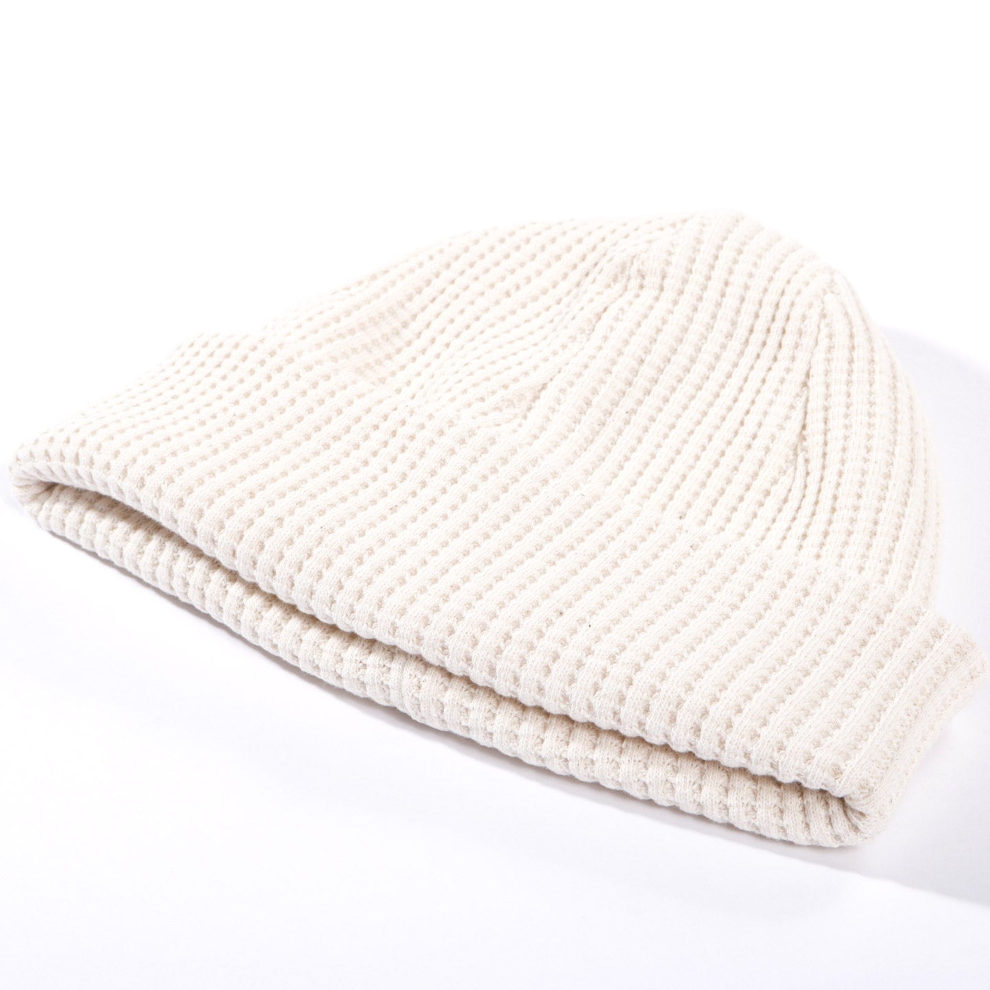 JACKMAN WAFFLE KNIT CAP IVORY