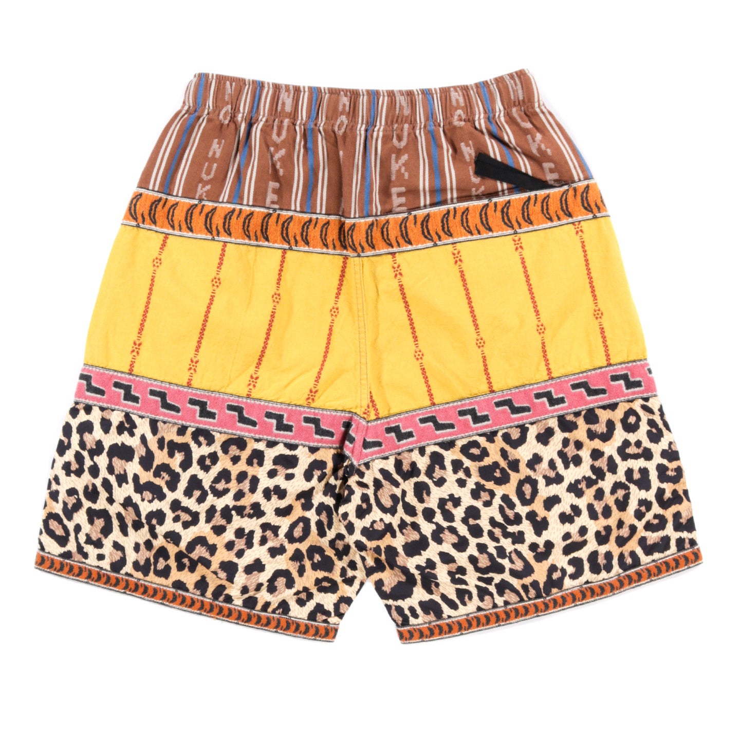 KAPITAL CRAZY PATCHWORK ECO BAKA SHORTS YELLOW