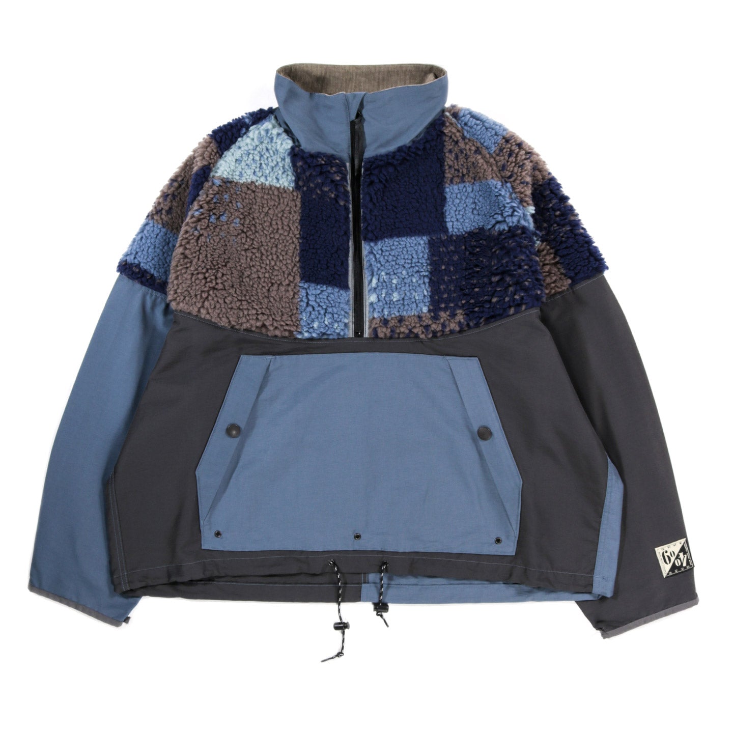 KAPITAL 60/40 CLOTH X TUGIHAGI FLEECE HUTTE ANORAK NAVY