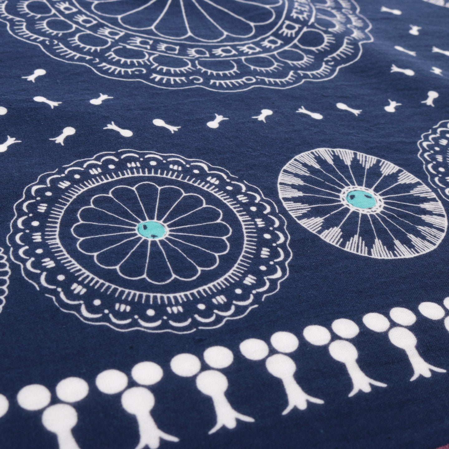 KAPITAL FASTCOLOR SELVEDGE BANDANA CONCHO NAVY