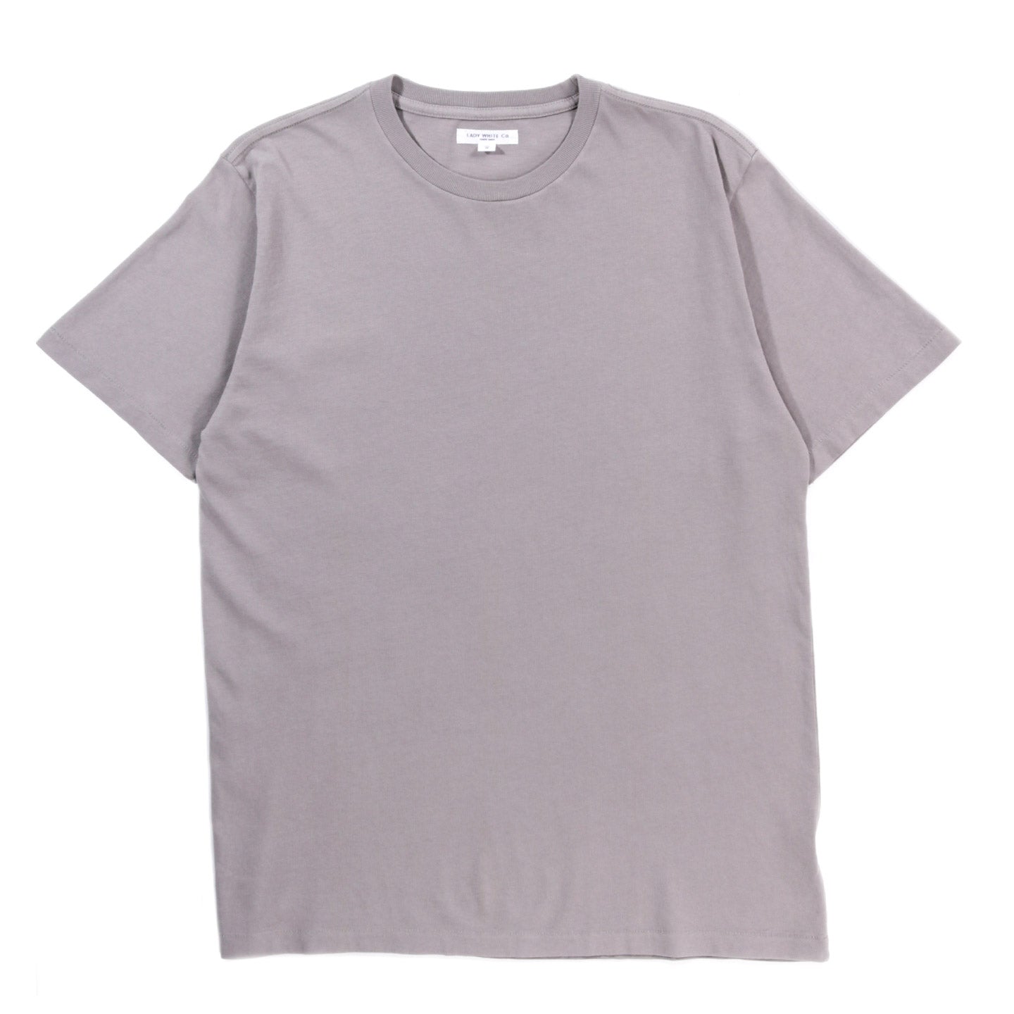 LADY WHITE CO. LITE JERSEY T-SHIRT TRUE GREY