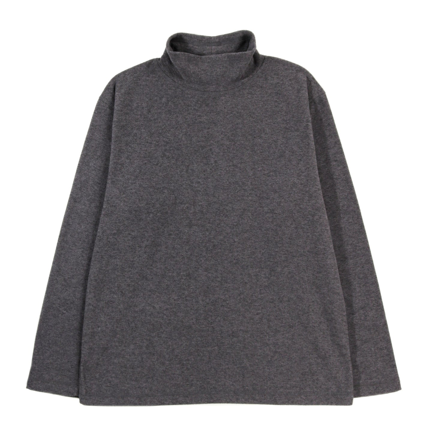LADY WHITE CO. POLAR FLEECE MOCK NECK GREY MELANGE