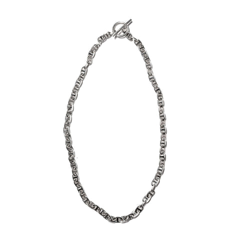 MAPLE CHAIN LINK NECKLACE 7MM SILVER 925