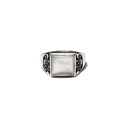 MAPLE COLLEGIATE RING SILVER 925 / MOP