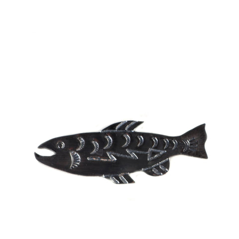 MUNQA FISH PIN STERLING SILVER