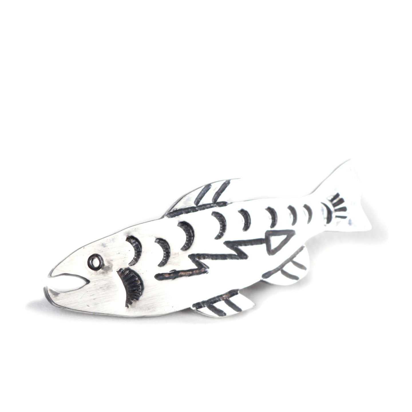 MUNQA FISH PIN STERLING SILVER