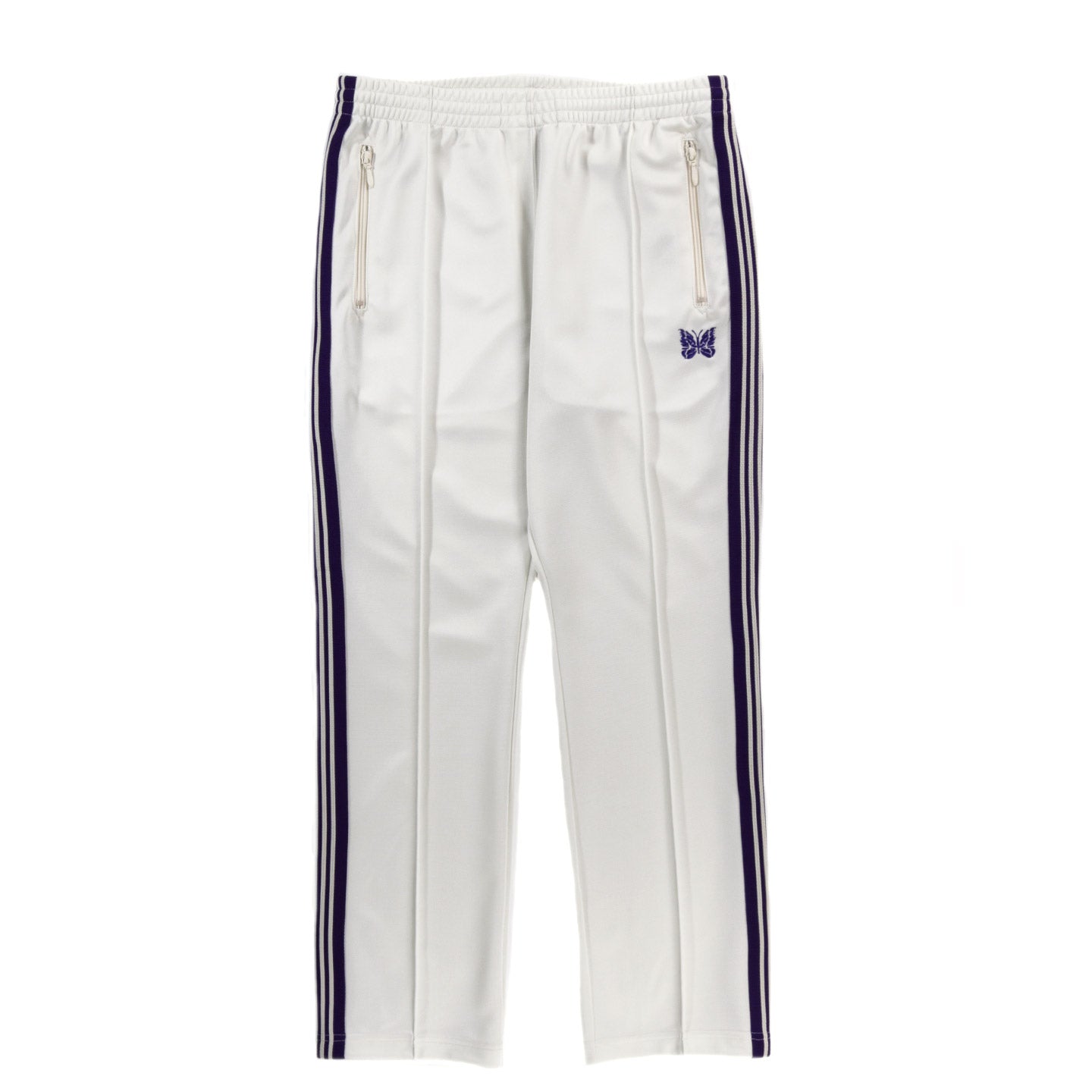 NEEDLES NARROW TRACK PANT POLY SMOOTH ICE WHITE | TODAY CLOTHING