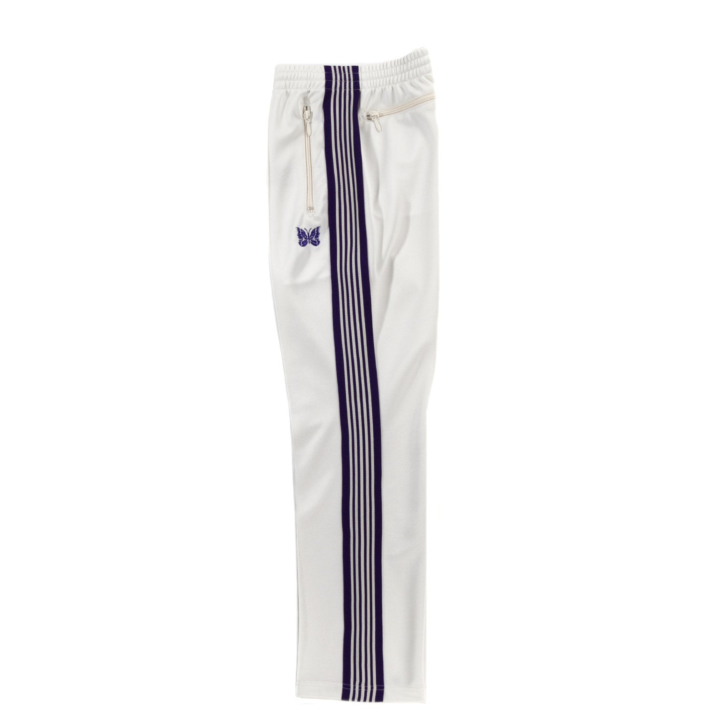 NEEDLES NARROW TRACK PANT POLY SMOOTH ICE WHITE | TODAY CLOTHING