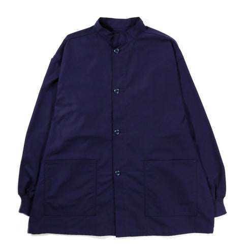 NEEDLES STAND COLLAR ARMY SHIRT NAVY