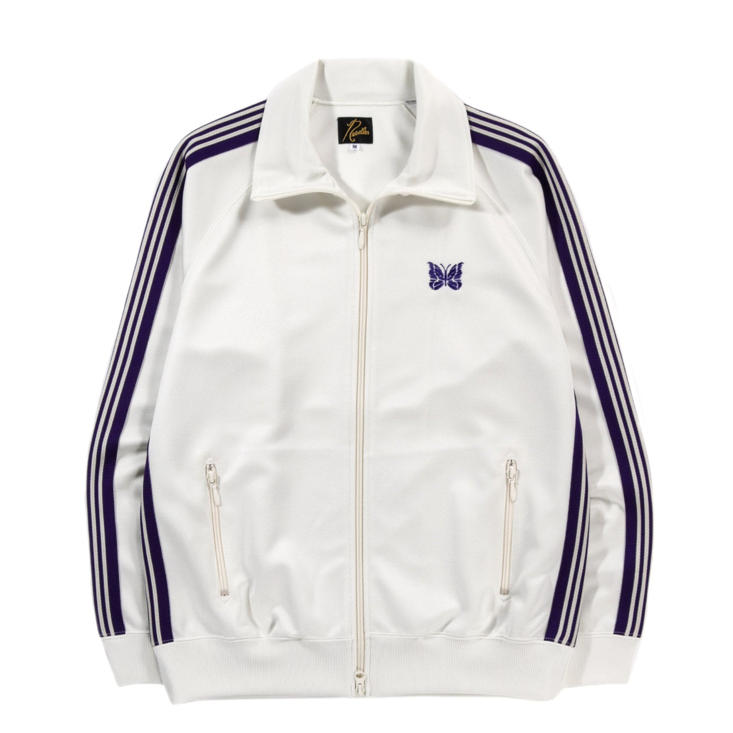 NEEDLES TRACK JACKET POLY SMOOTH ICE WHITE | TODAY CLOTHING