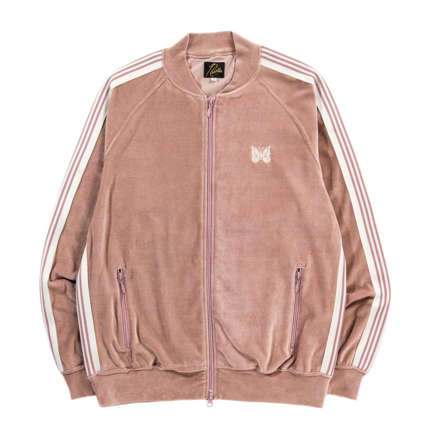 NEEDLES R.C. TRACK JACKET VELOUR OLD ROSE