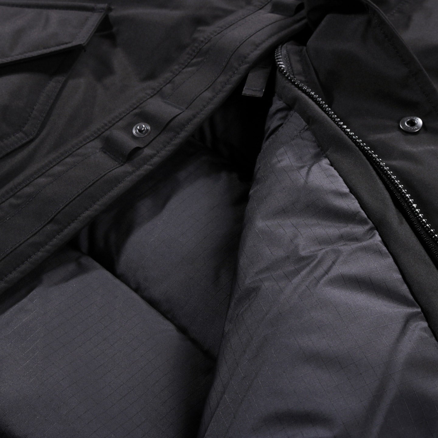 NANAMICA GORE-TEX DOWN COAT BLACK | TODAY CLOTHING