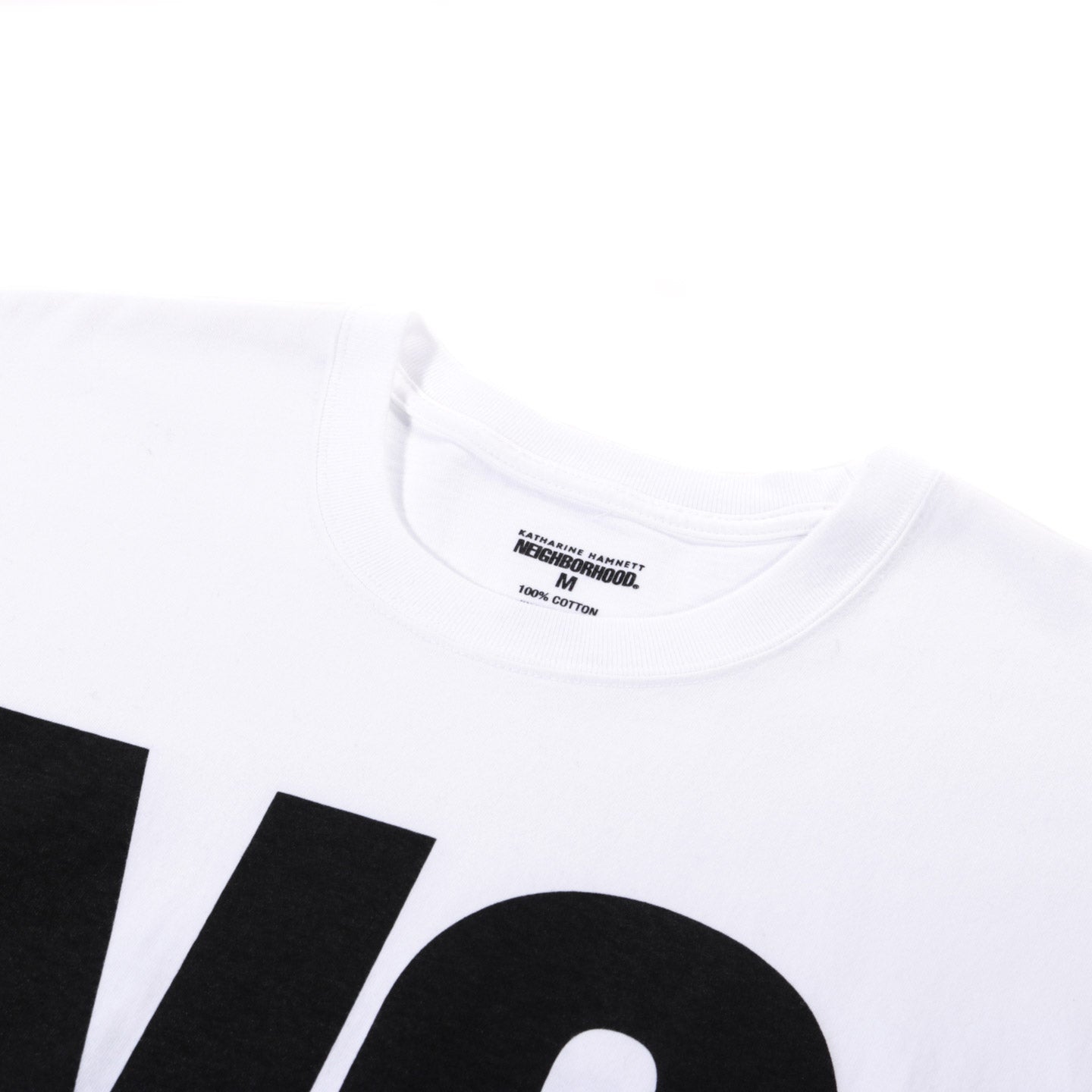NEIGHBORHOOD KATHARINE HAMNETT T-SHIRT 1 WHITE
