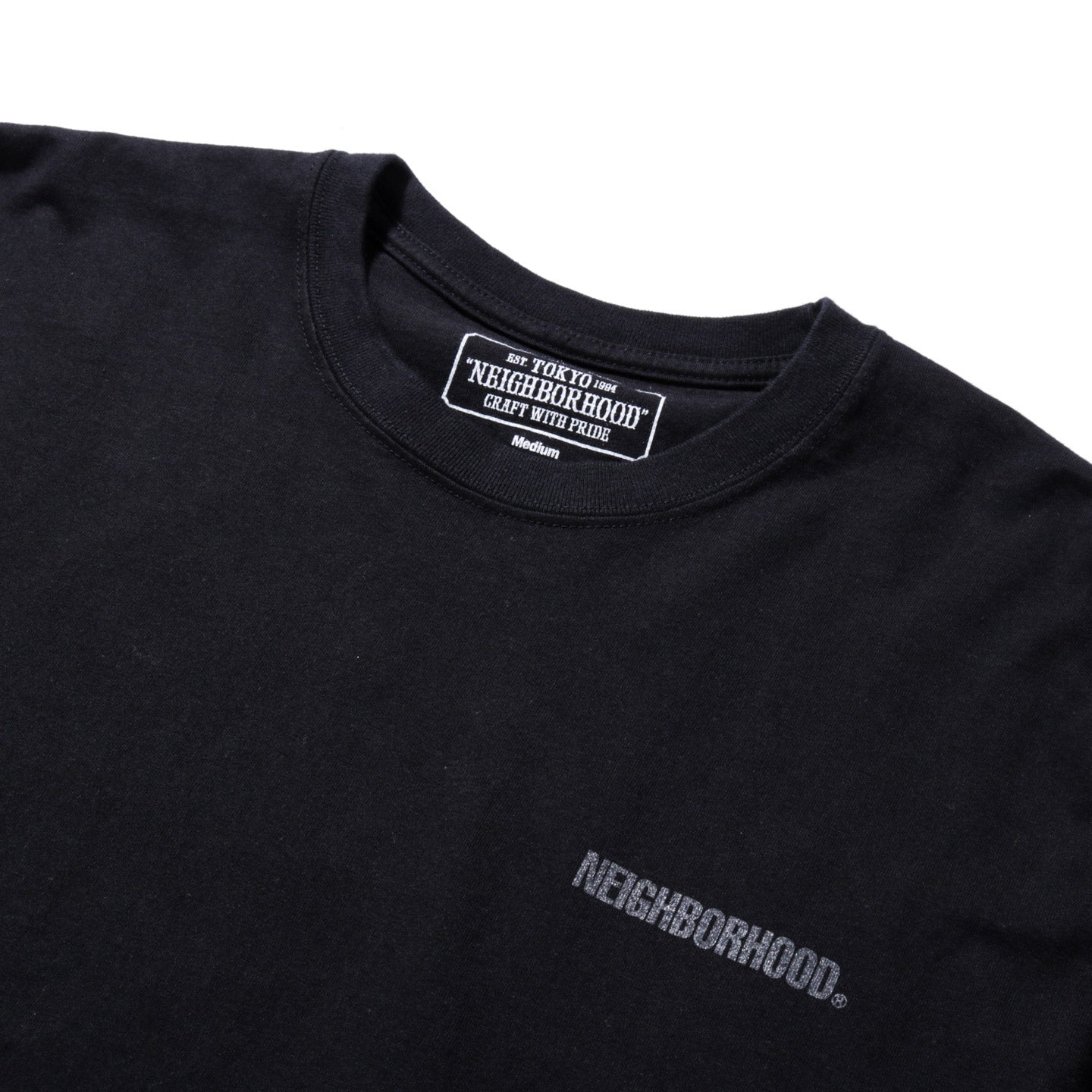 NEIGHBORHOOD EM LS T-SHIRT BLACK