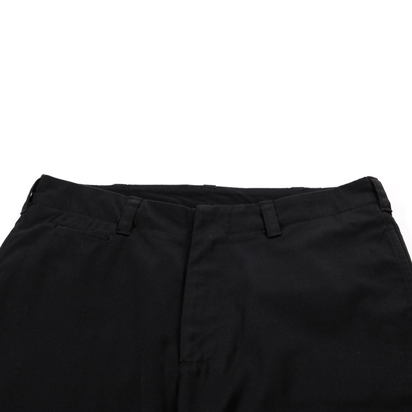 NANAMICA STRAIGHT CHINO PANTS BLACK