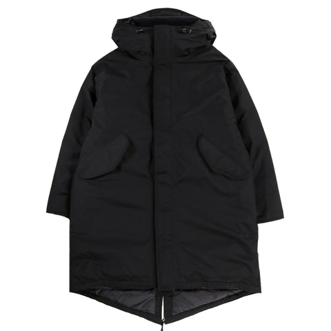 NANAMICA GORE-TEX DOWN LONG PARKA BLACK