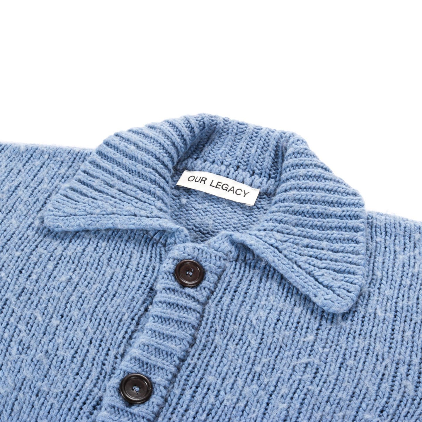 OUR LEGACY BIG CARDIGAN FUNKY BLUE ACRYLIC