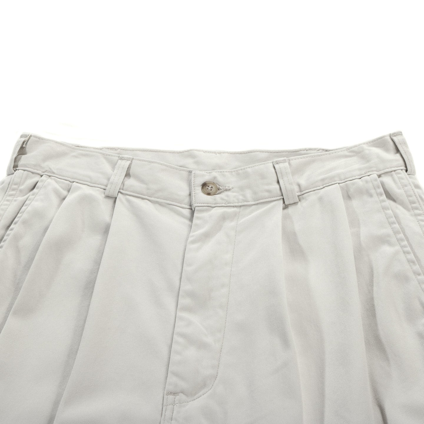 ORSLOW TWO TUCK WIDE TROUSERS IVORY