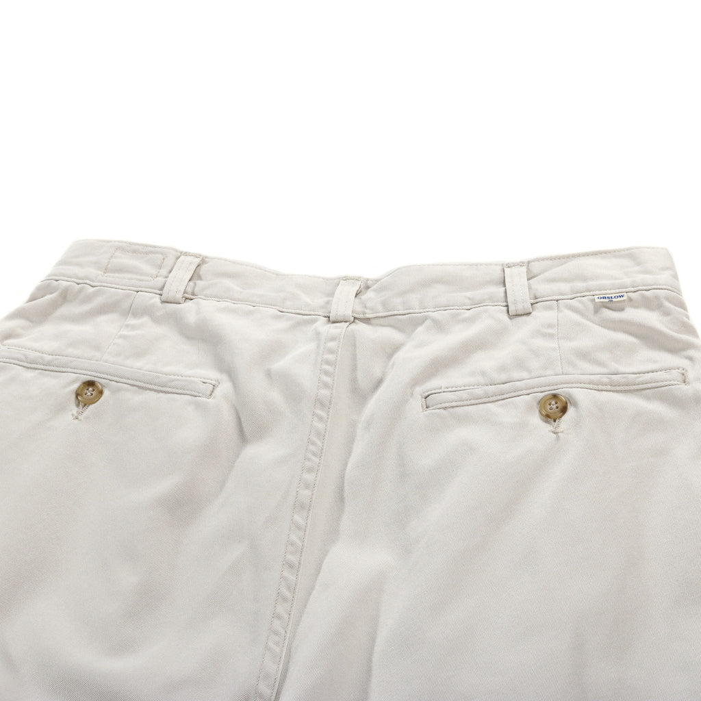 ORSLOW TWO TUCK WIDE TROUSERS IVORY | TODAY CLOTHING