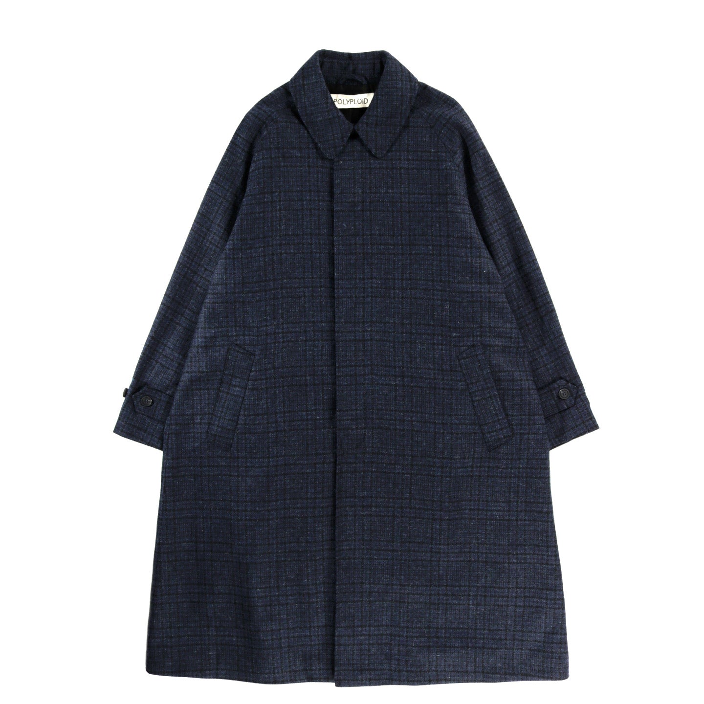 POLYPLOID LONG COAT B BLUE / GRAY MELANGE