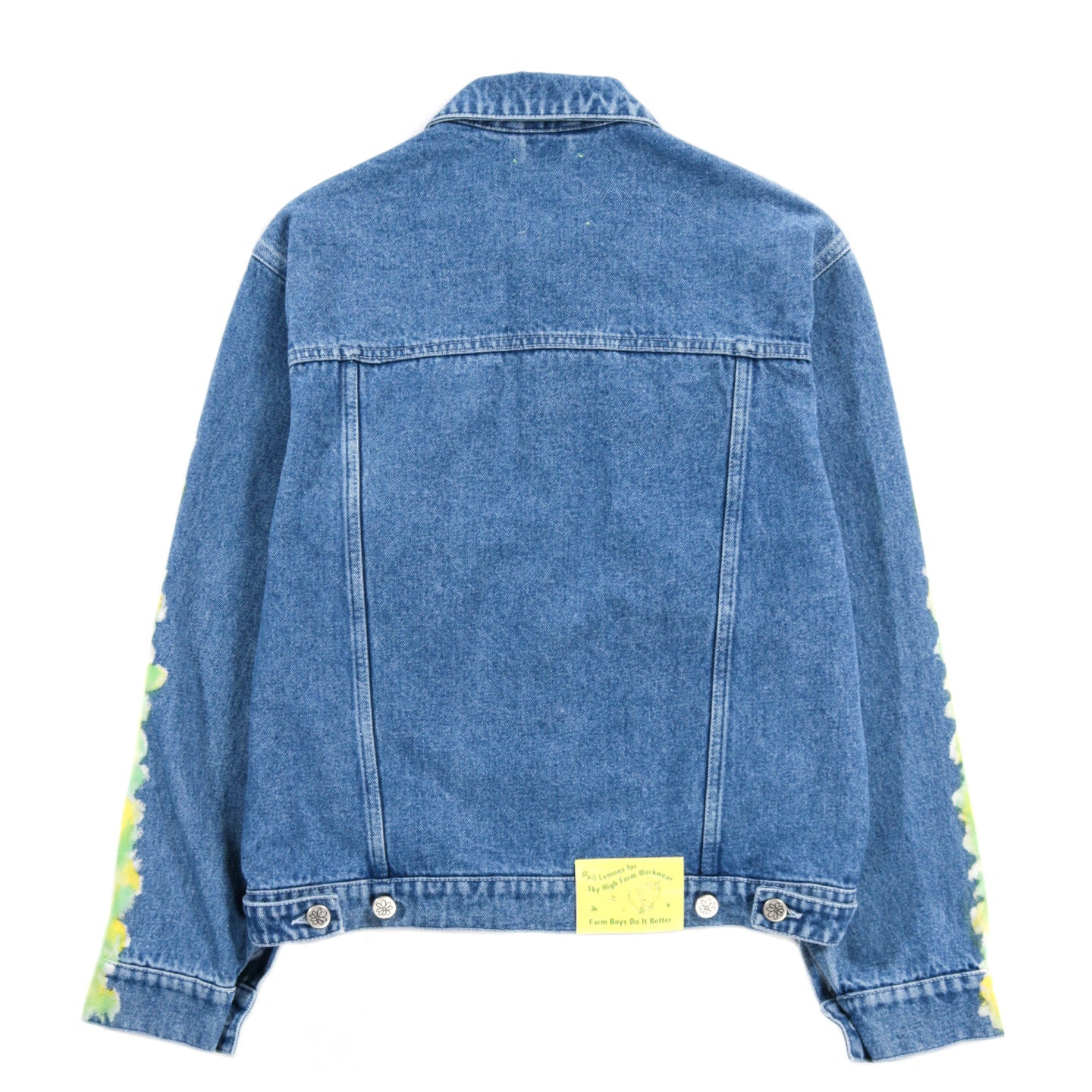 SKY HIGH FARM WORKWEAR QUIL LEMONS DENIM JACKET LIGHT BLUE | TODAY CLOTHING