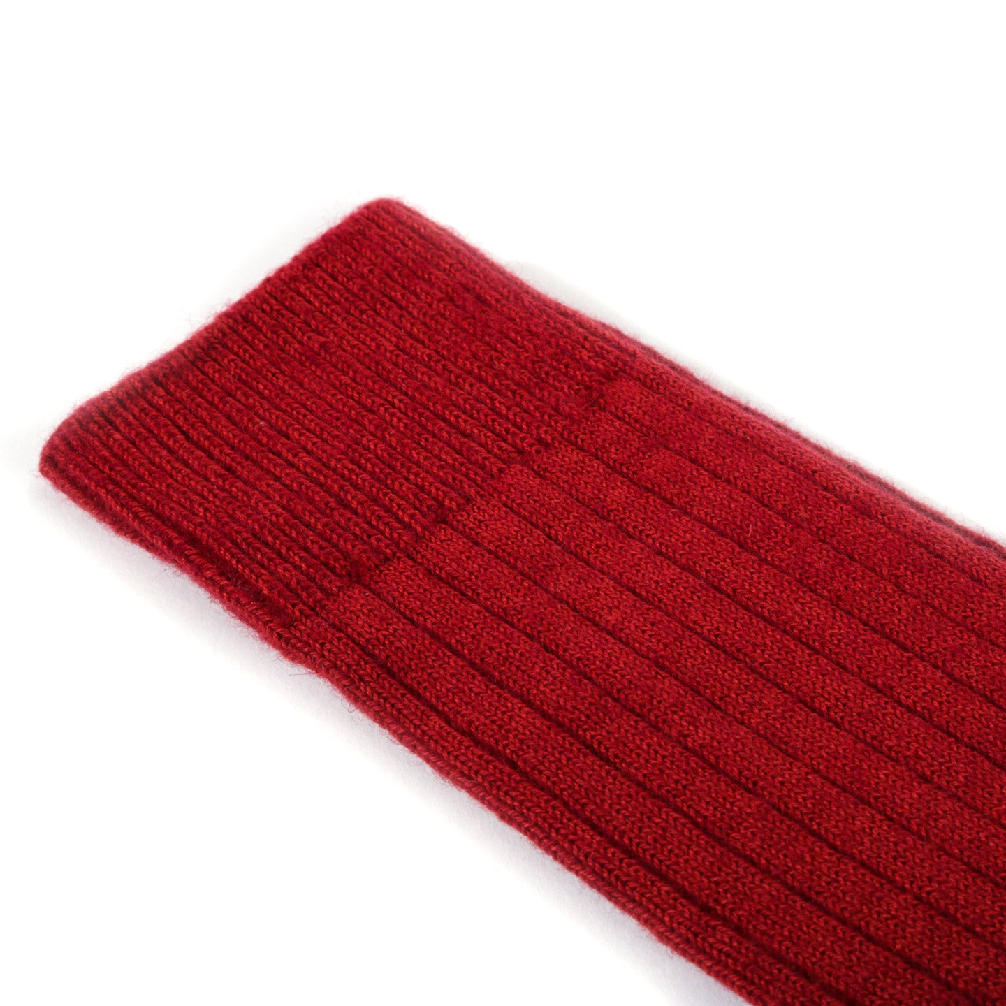ROTOTO COTTON WOOL RIBBED SOCKS RED