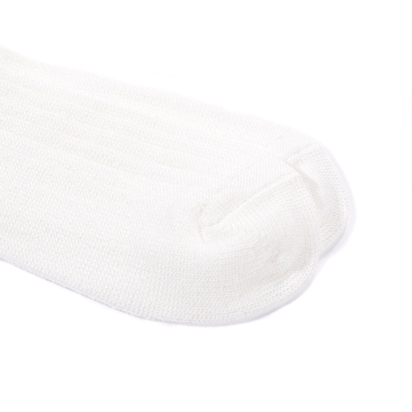 ROTOTO LINEN COTTON RIBBED SOCKS OFF WHITE