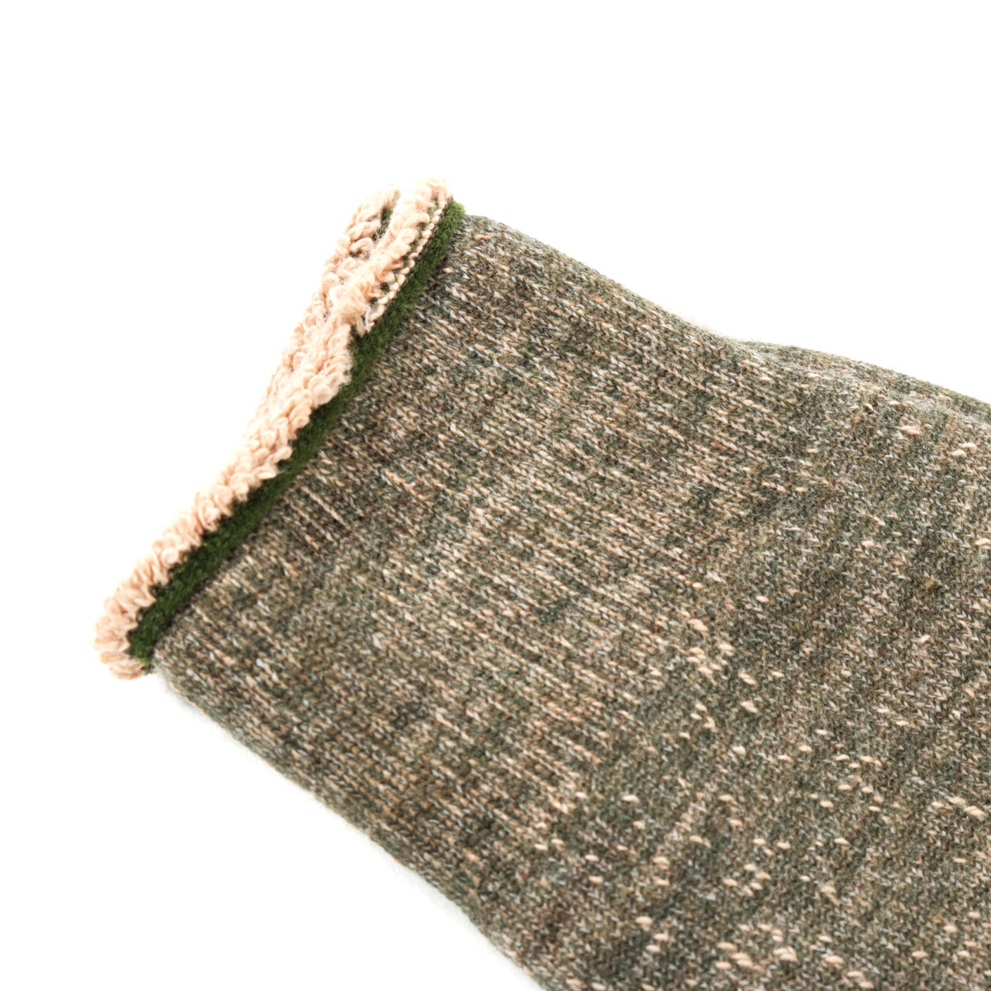 ROTOTO DOUBLE FACE SOCKS GREEN / BROWN