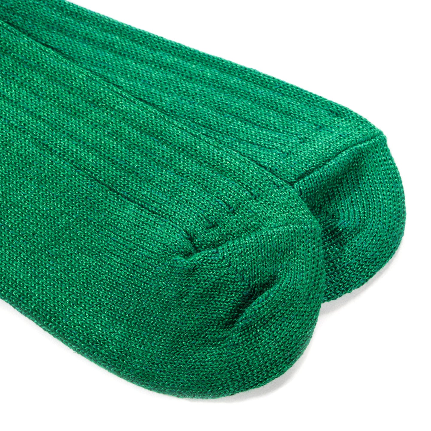 ROTOTO LINEN COTTON RIBBED ANKLE SOCKS GREEN