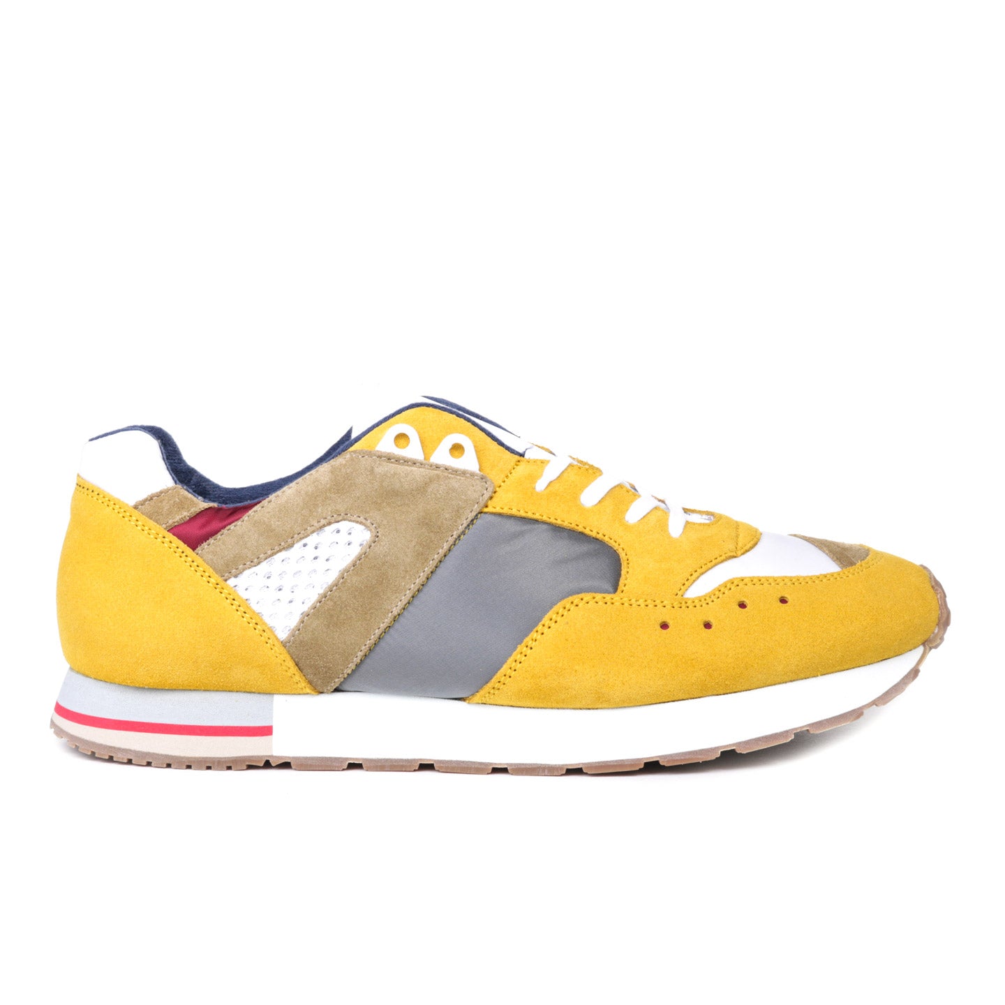 REPRODUCTION OF FOUND FRENCH MILITARY TRAINER SILVER / YELLOW