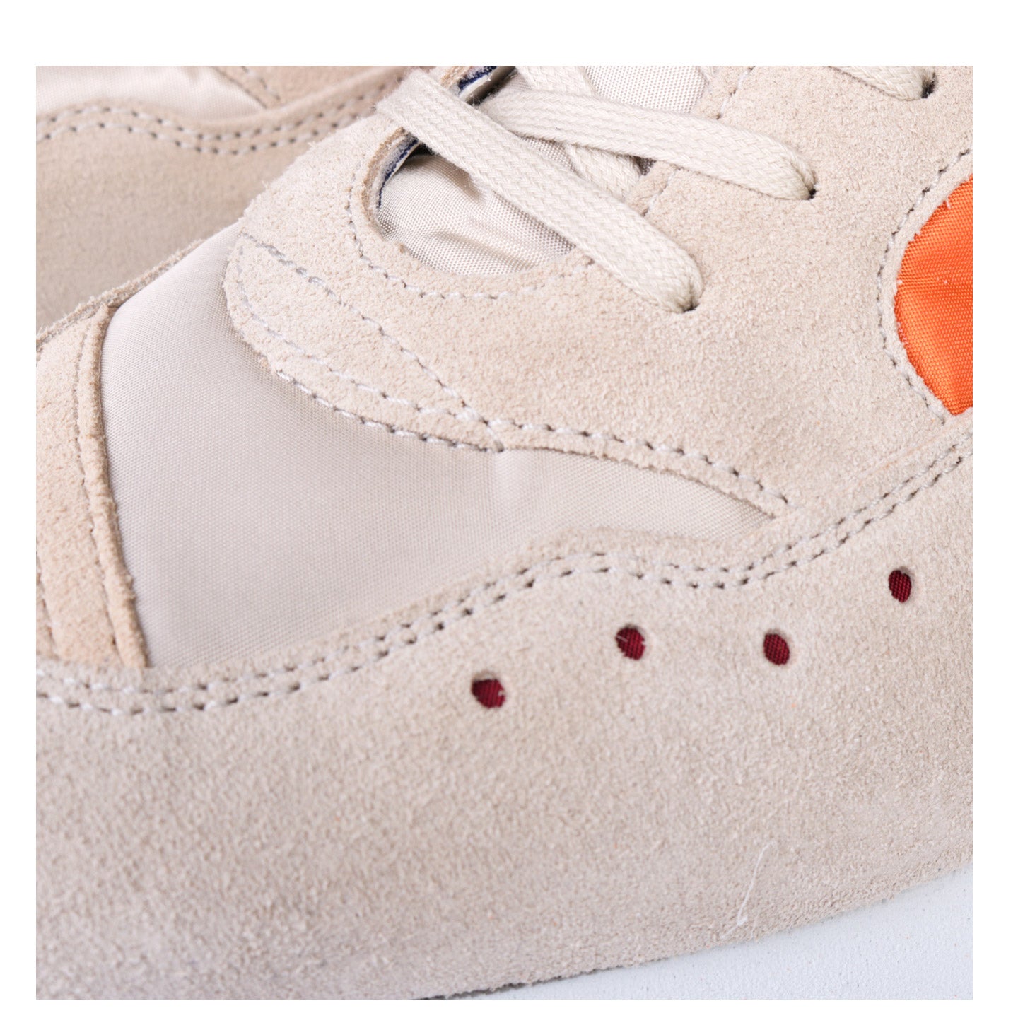 REPRODUCTION OF FOUND FRENCH MILITARY TRAINER ORANGE / BEIGE