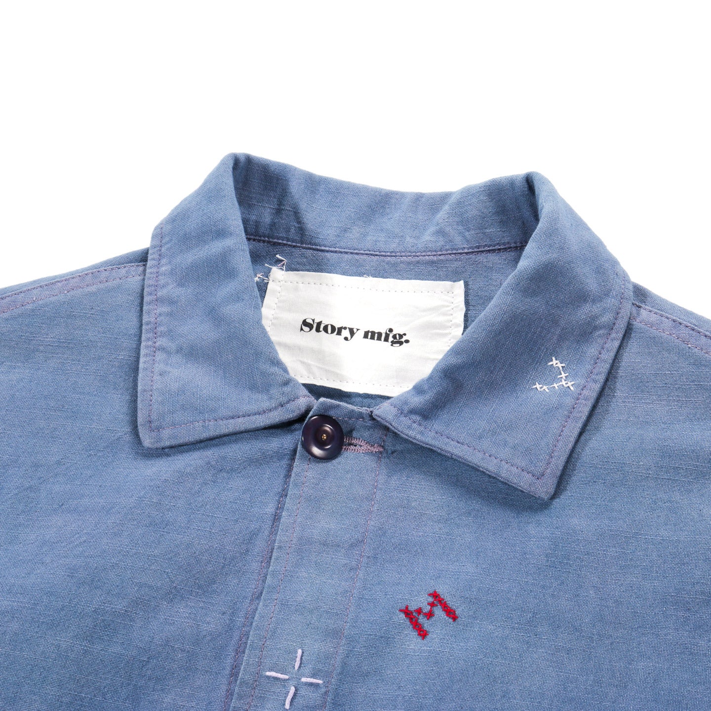STORY MFG. SOT JACKET PURPLE CROSS STITCH